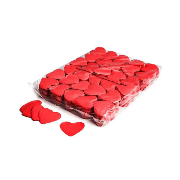 Biodegradable Heart Confetti - Flame Retardant, TÜV Certified - MAGIC FX Paper Hearts (1kg Bulk Bag)