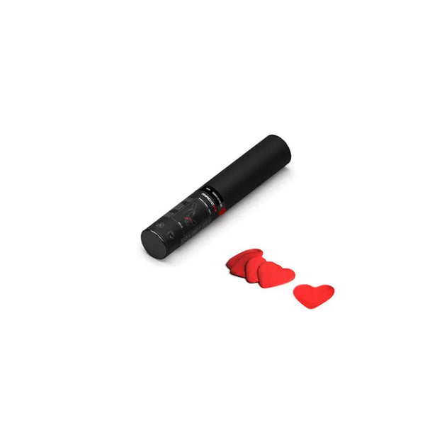 Heart-Shaped Biodegradable Confetti Shooter - 28cm Handheld | Flame Retardant (B1) ALL FOR FUN