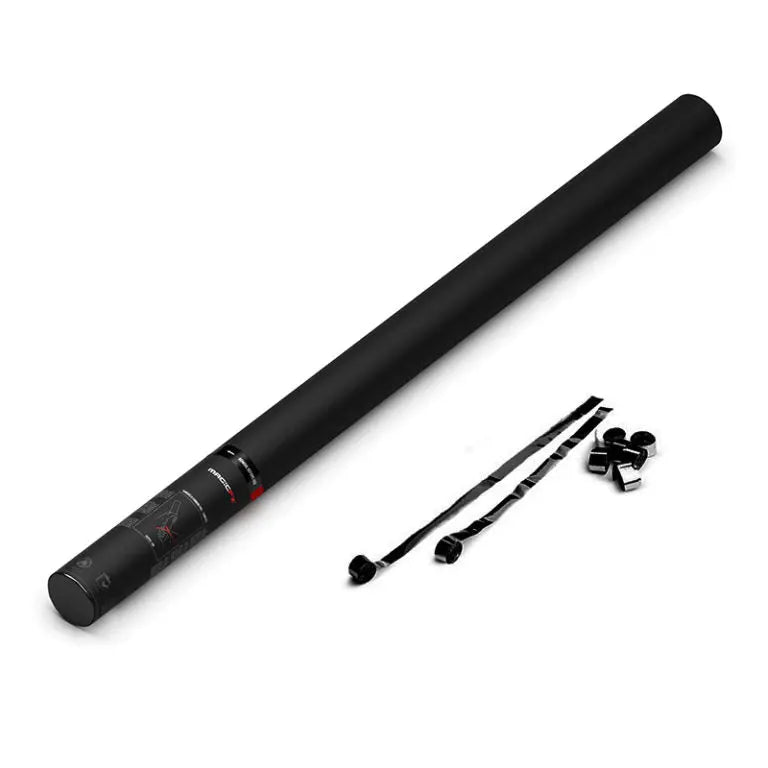 80cm Handheld Metallic Streamers Shooter - Flame Retardant & High-Reach