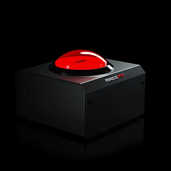 MAGICFX® RED BUTTON - Illuminated PowerCON TRUE1 FX Controller for POWERSHOT II | Perfect for DJs & Clubs