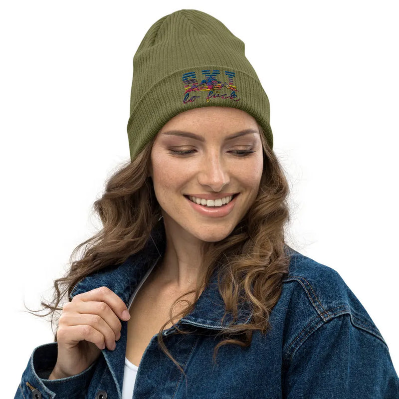 STF - Organic Ribbed Cotton Beanie | Eco-Friendly & Stylish ALL FOR FUN